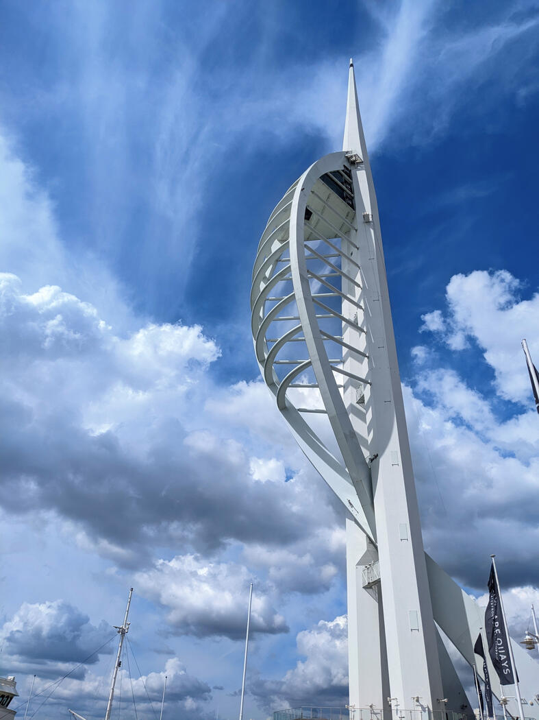 The Spinnaker Tower on the day I met my partner - Google Pixel 5