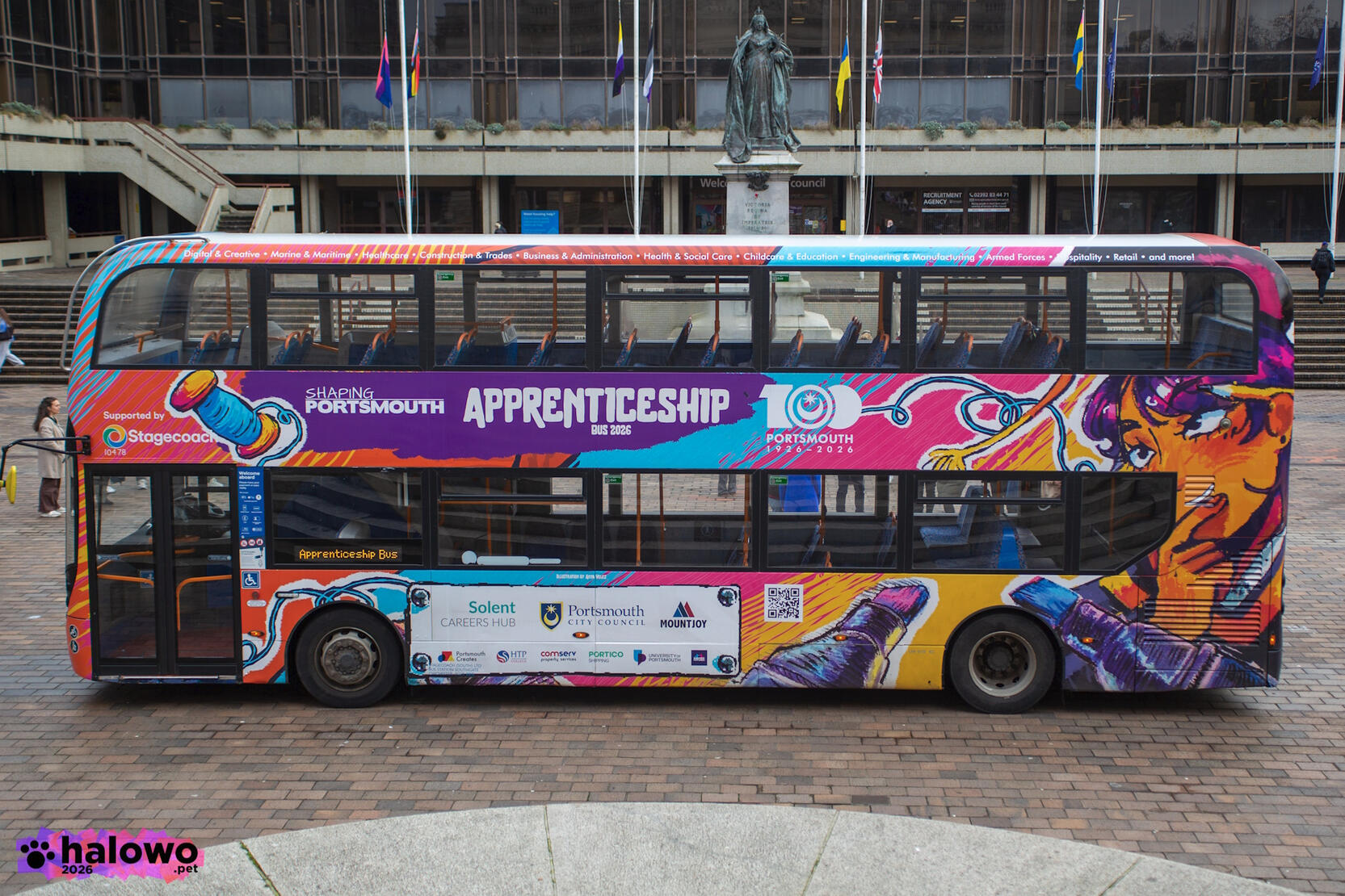 Left side of the 2026 Apprenticeship Bus