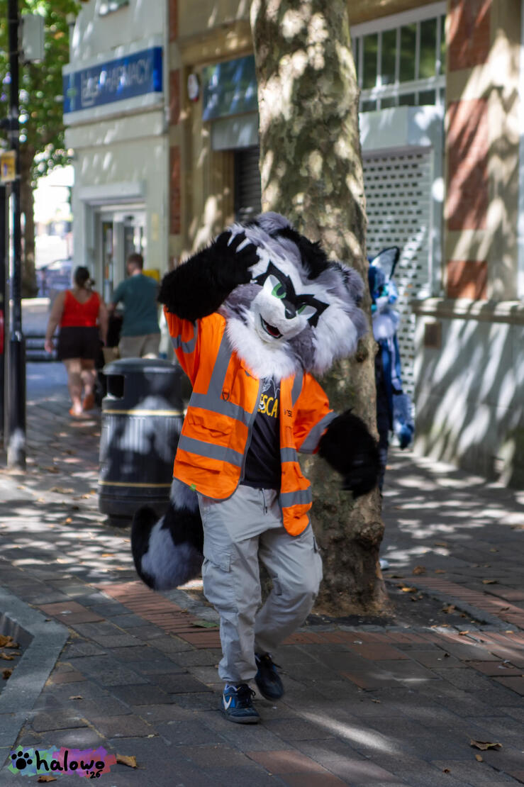 Redbridge in a hi-vis jacket